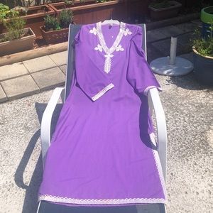 Lilly Pulitzer style! Vintage Maxi Caftan- House Dress. Moo Moo party ready!